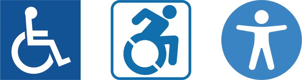 handicap, disability and accessibility icons